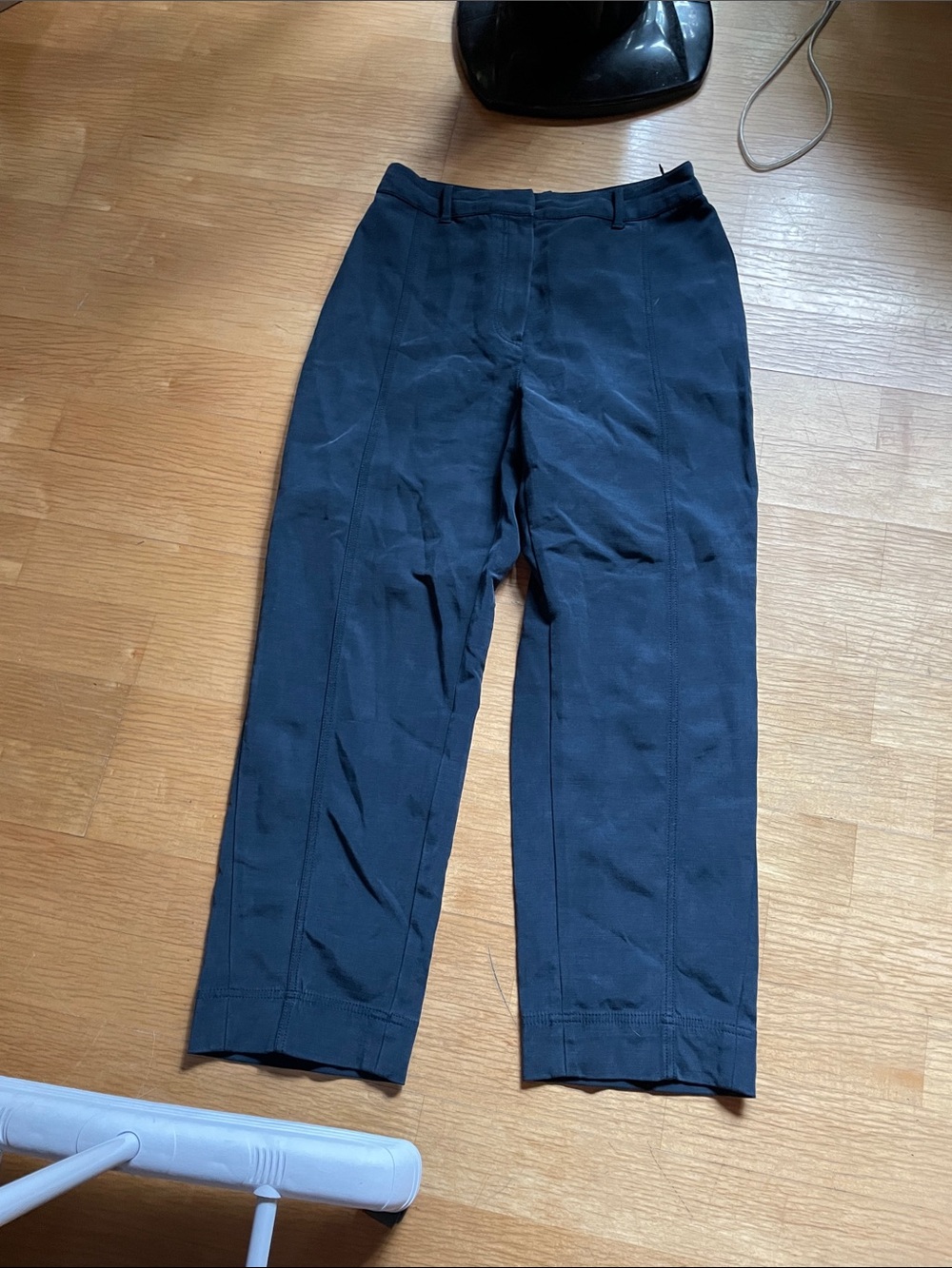 Babaton Navy Dress Pants - Straight Tailored Cut - Picture 1 of 4